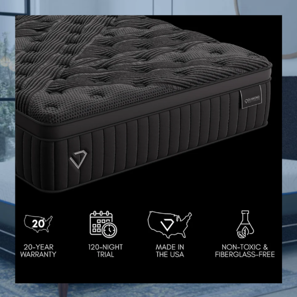 Diamond pillow top